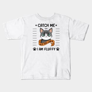 CatCh Me I Am Fluffy Kids T-Shirt